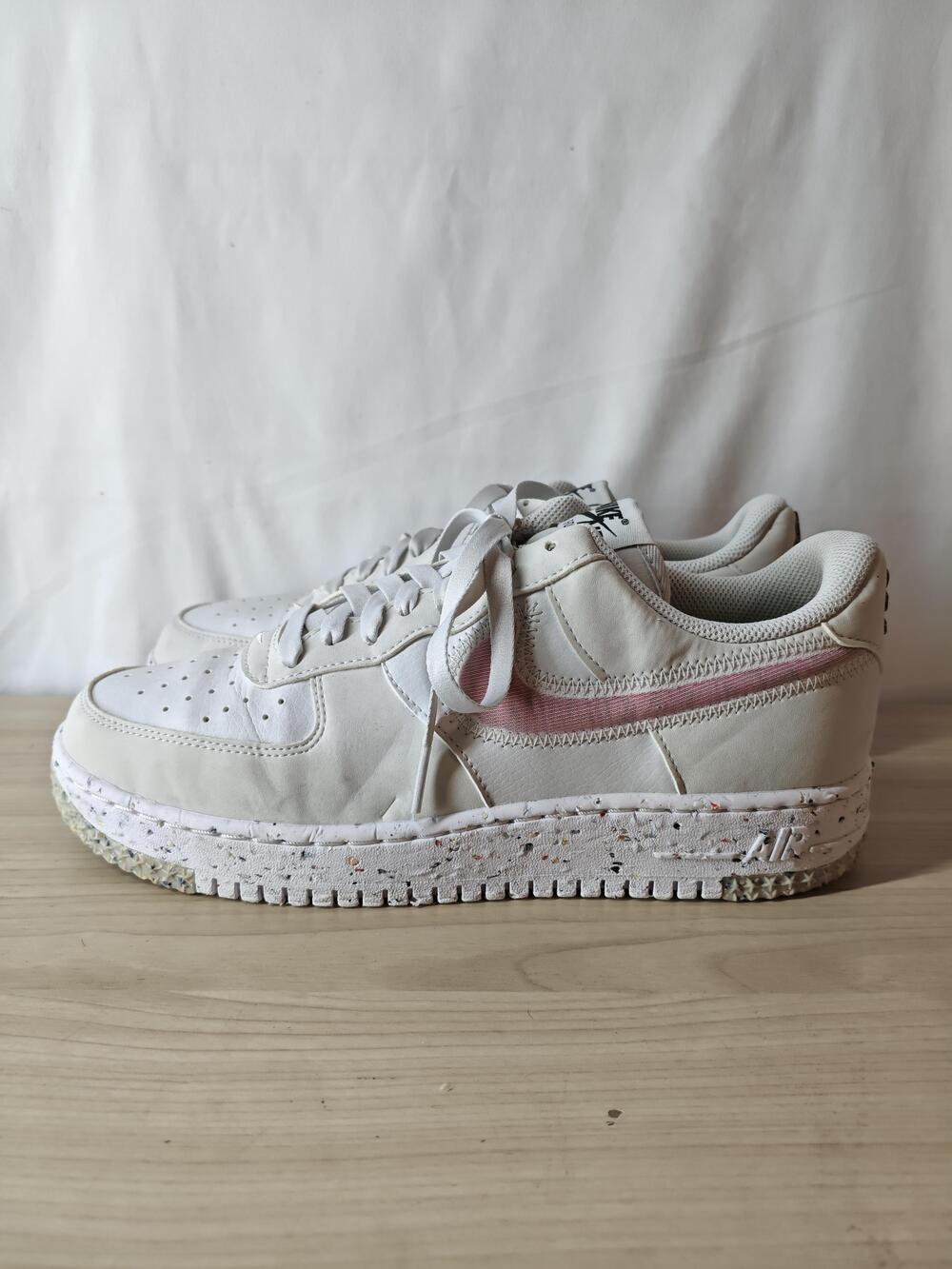 Nike Air Force 1 Shoes Womens Size 10 White Pink Crater Move to Zero DH0927-002